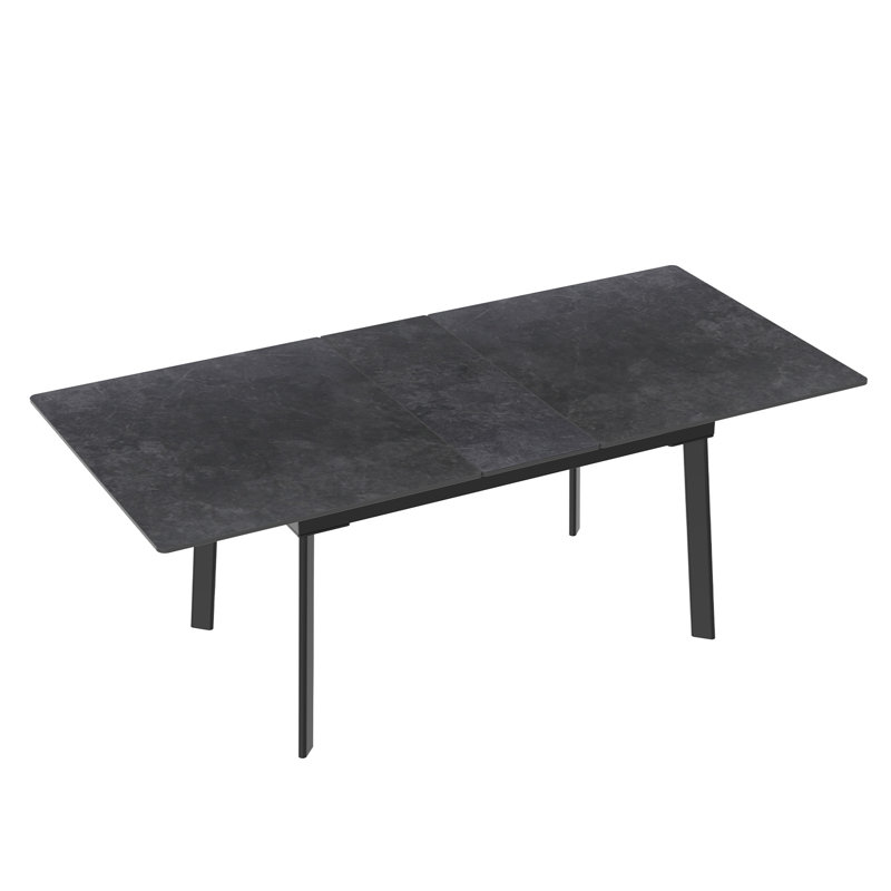 Mattear Rectangular Dining Table, 180x85x79cm, Dark Grey