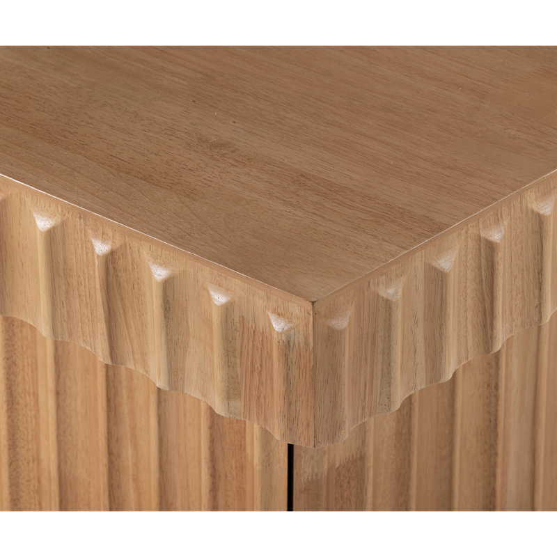 Table basse carrée en bois massif Modern