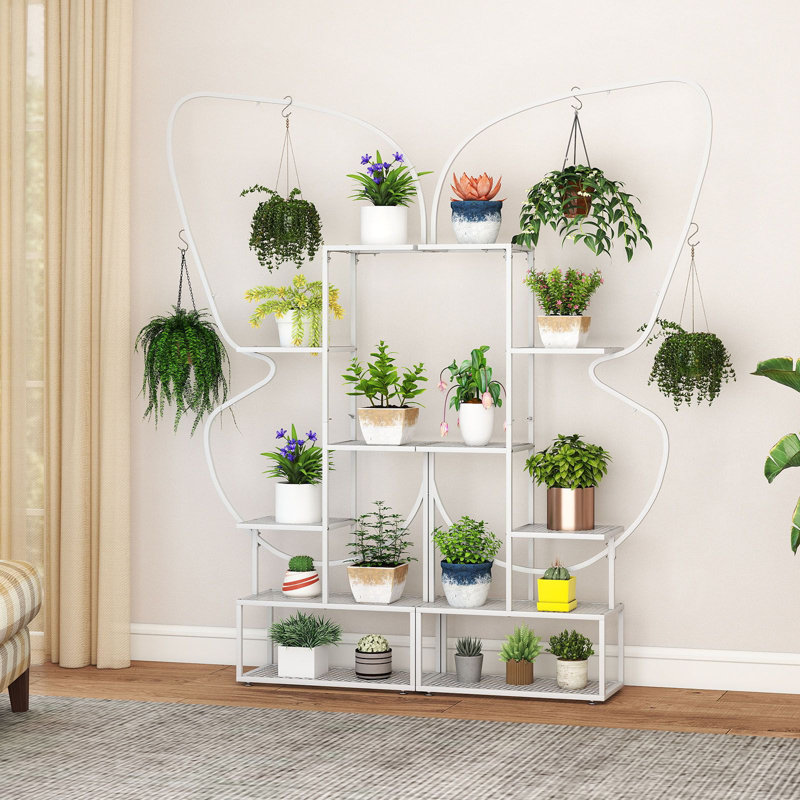 87cm W Metal Shelving Unit, White