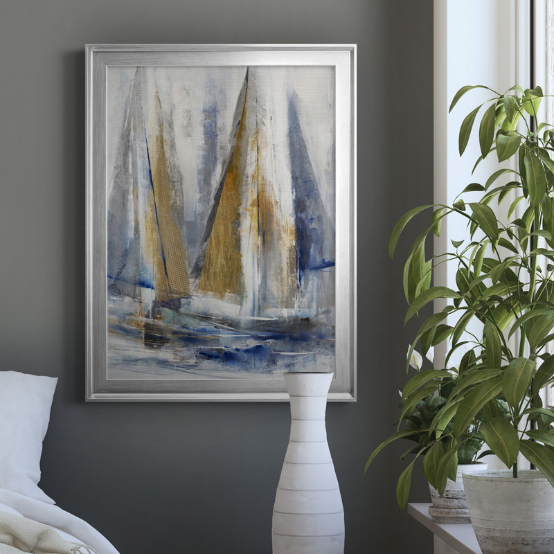 Croisière sur toile de qualité supérieure - prête à être accrochée, Toile encadrée argentée, H 18,5 po x l 24,5 po x P 1,5 po