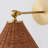 1 Light Small Wicker Wall Mount-1307762030