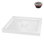 Base de douche en PP blanc brillant avec drain central Streamline 36 po x 36 po Streamline