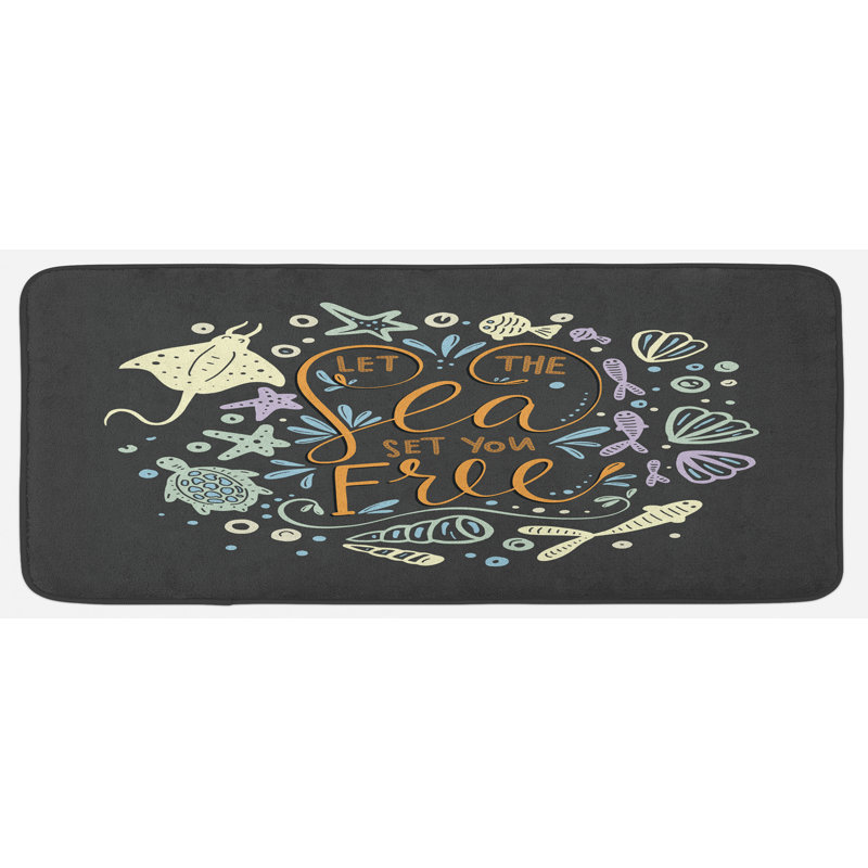 Coastal Synthetic Kitchen Mat