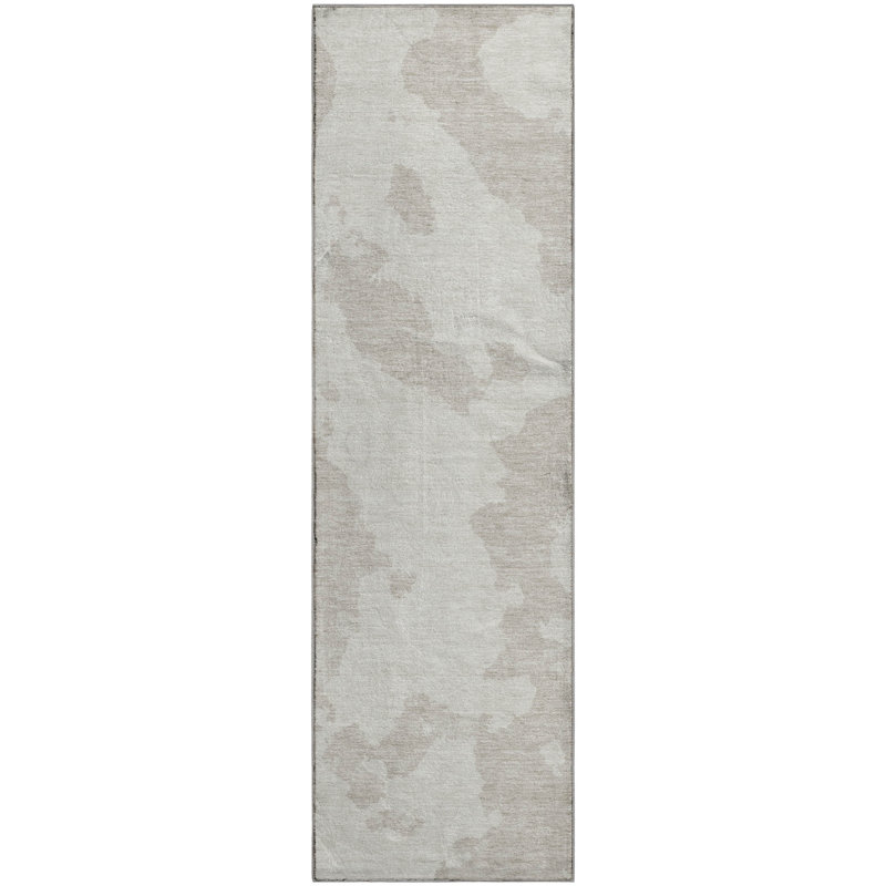Premium Machine Washable Prisco Ivory Rug, Runner 2'3" x 7'6"