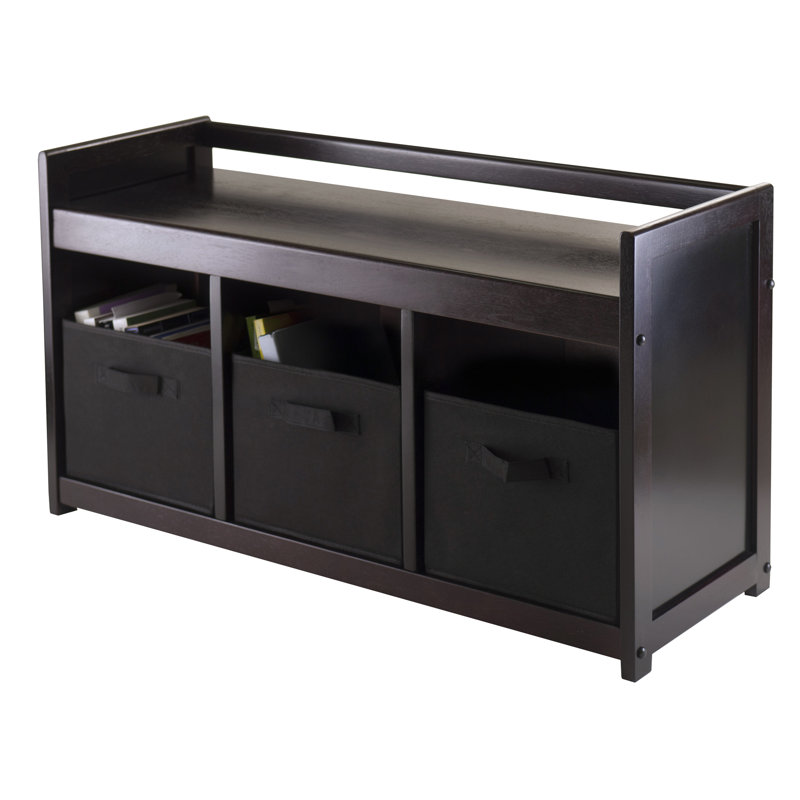 Vickers Storage Bench, Espresso / Black