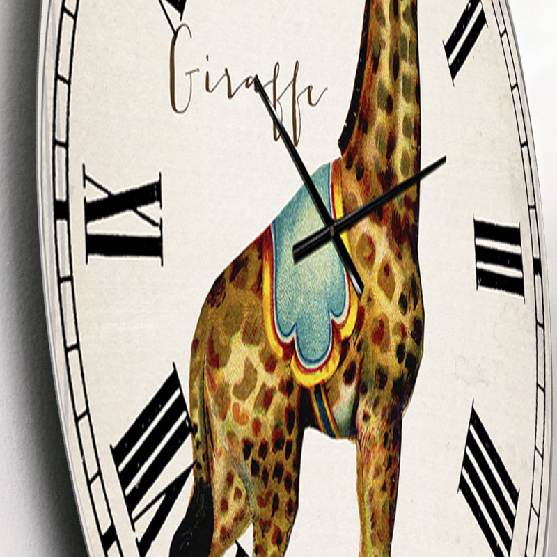 Horloge murale surdimensionnée girafe, Petit