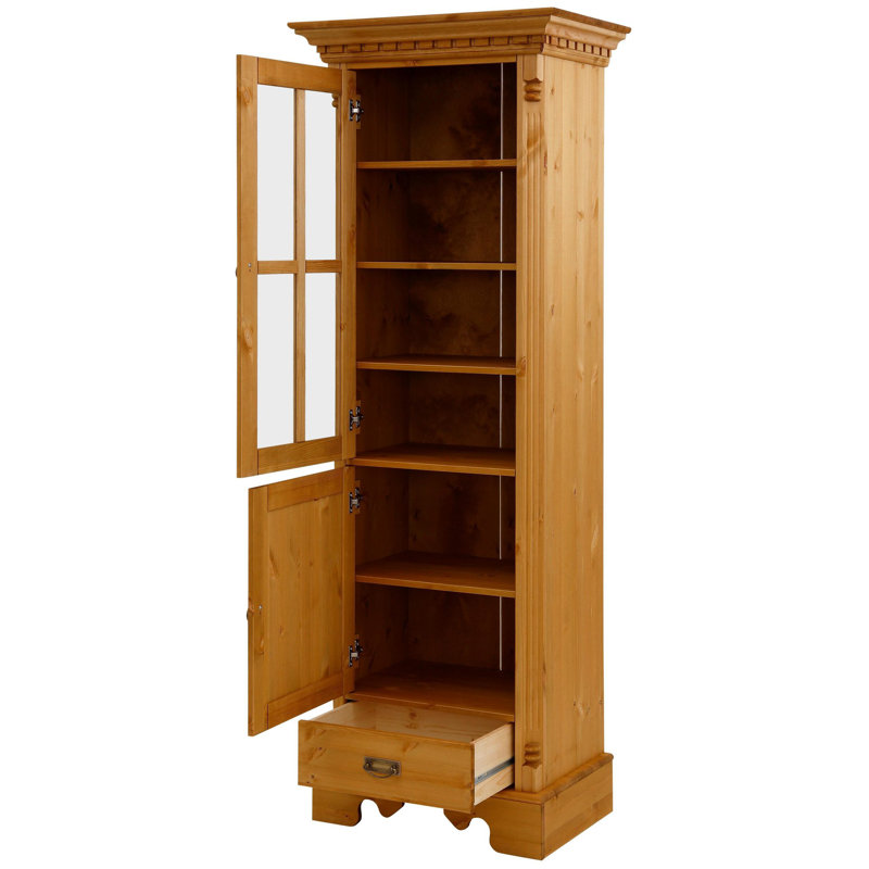 Karlshamn Display Cabinet, Brown Oil