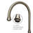 Whitehaus Collection Bridge Faucet with Gooseneck Swivel Spout and Solid Brass Side Spray-35982716-93456964
