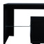 Meuble télé 20 couleurs à DEL, style moderne noir, 63 x 13,8 x 17,7 po, pour téléviseurs de 60 à 69 po, 70,6 lb, console à télécommande de 60 à 69 po avec 20 lumières