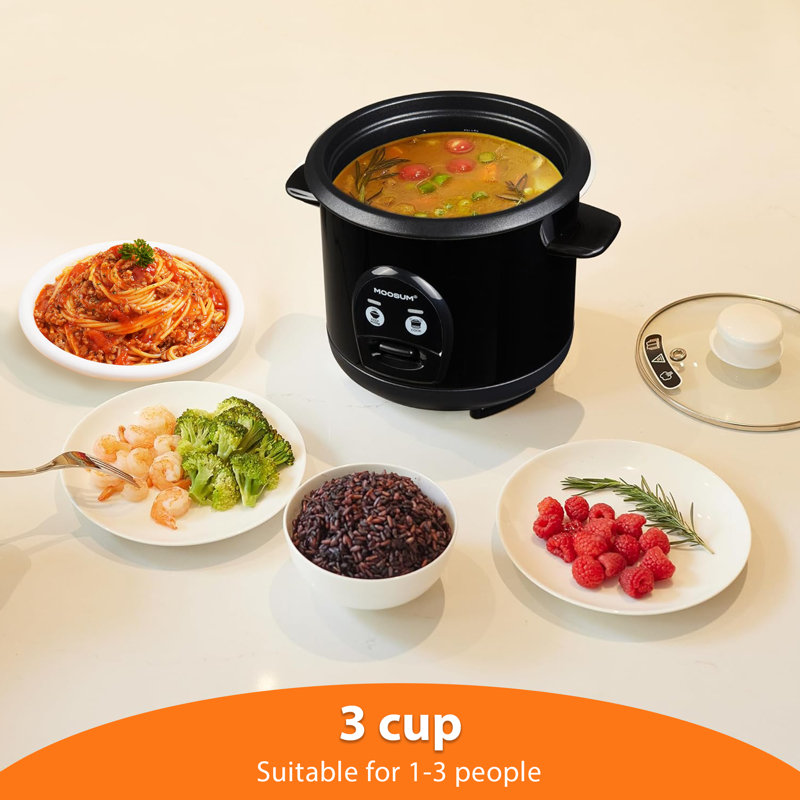 Rice Cooker 3 Cup, Silver
