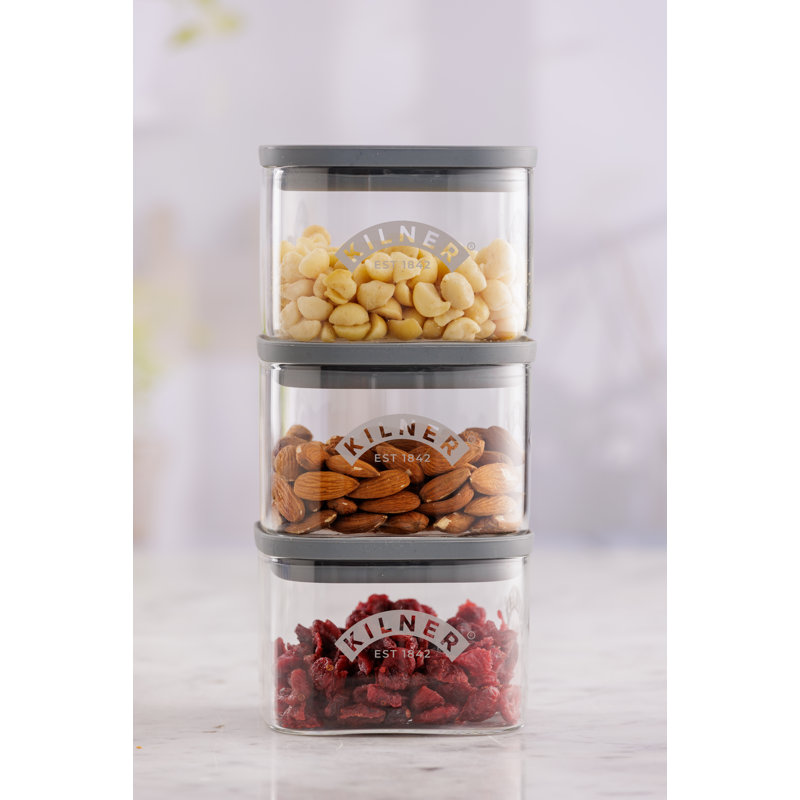 Kilner Fresh Storage Square Jar 0.5L, 4
