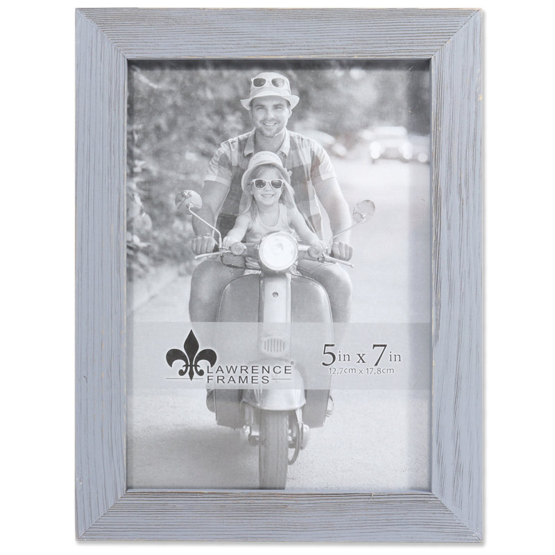 Cadre photo en bois Montevallo, 5 po x 7 po, Gris patiné