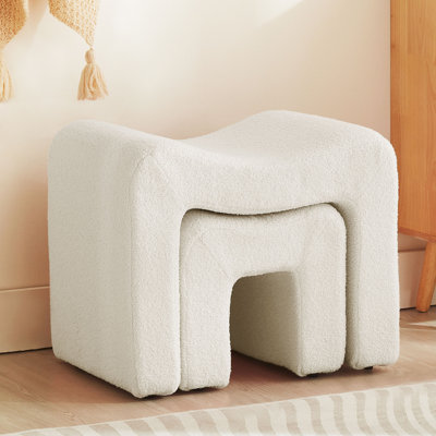Catargiu 2 - Piece Teddy Upholstered Ottoman