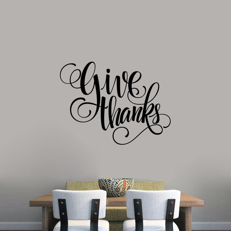 Text & Numbers Non-Wall Damaging Wall Decal, Black