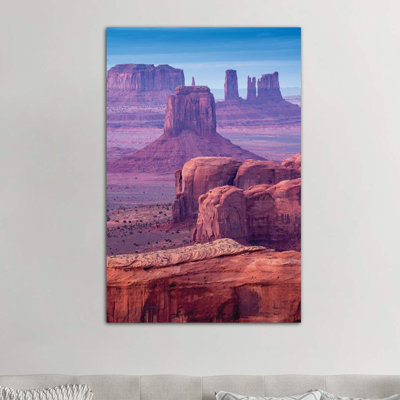 Hunts Mesa Navajo Tribal Park III 1 Piece Wrapped Canvas Wall Art