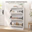 Armoire de rangement à chaussures 3 tiroirs à miroir