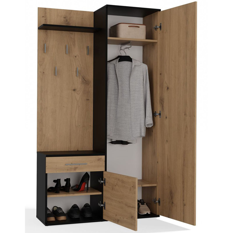 Hall Tree 100cm Wide, Tan