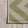 Fidel Diamond Tribal Green/Cream Indoor/Outdoor Rug