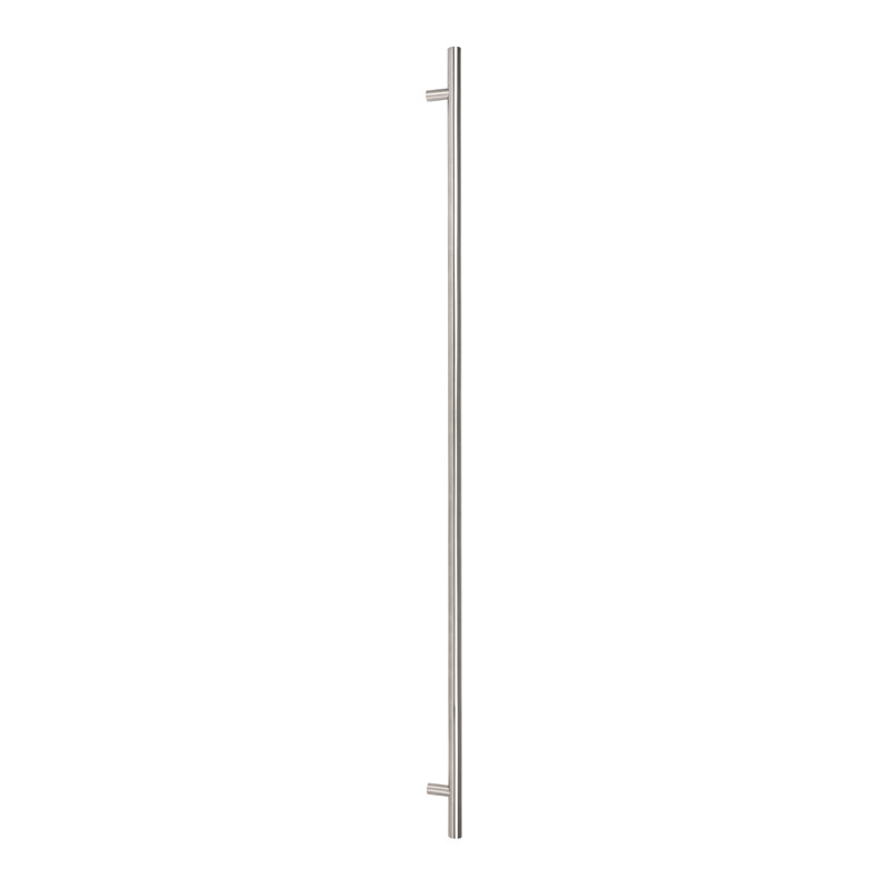 SS (316) 1.8m T Bar Handle Bolt Fix 32mm Ø, Satin Nickel