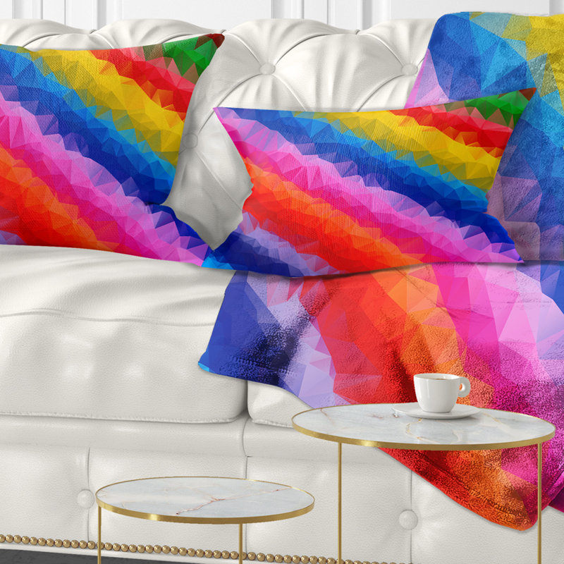 Crayons multicolores multicolores - Coussin imprimé abstrait