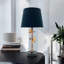 Antique-Gold Metal Table Lamp, Hand-Finished Craftsmanship, Elegant Accent Lighting for Living Room, Bedroom or Office