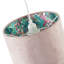 18 cm H Drum Velvet Lamp Shade ( Screw On ) in Pink