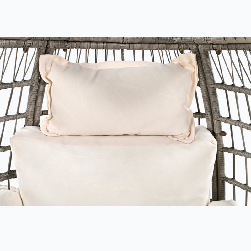 Méridienne rotative Imelia, Gris/beige