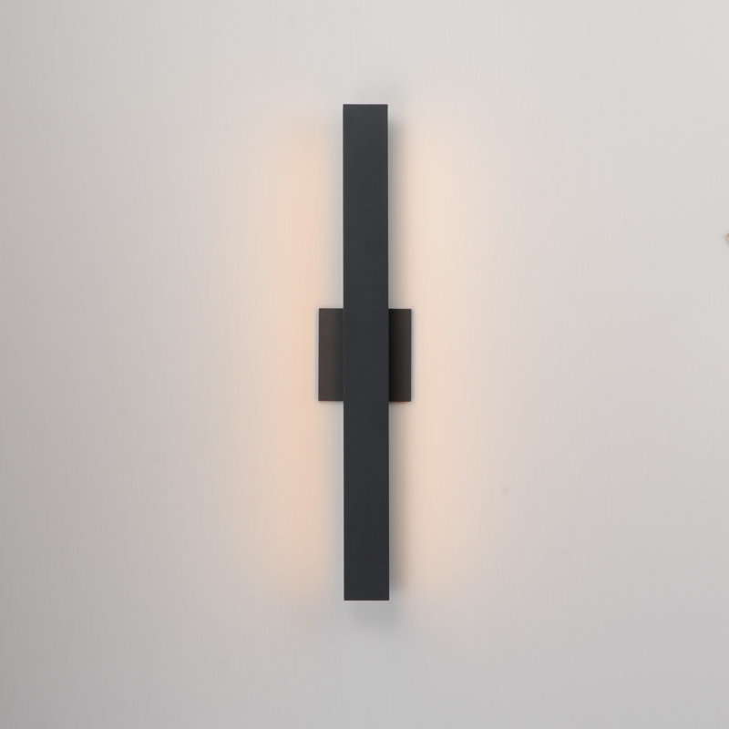 Cliatt-Outdoor Wall Mount, Black, 24" H x 4.5" W x 3" D