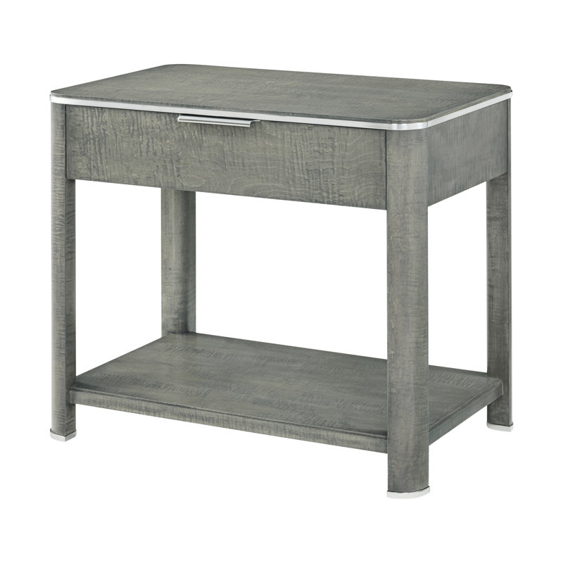 Hudson 1 - Drawer Solid Wood Nightstand