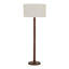 Lampe sur pied 61 po en bois perlé rétro avec abat-jour en lin surdimensionné, lampe sur pied au fini noyer pour salon, chambre à coucher, coin lecture et bureau, homologuée UL, compatible avec les ampoules E26-1679416754