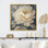 Émotion de pivoine blanche et or III - impression