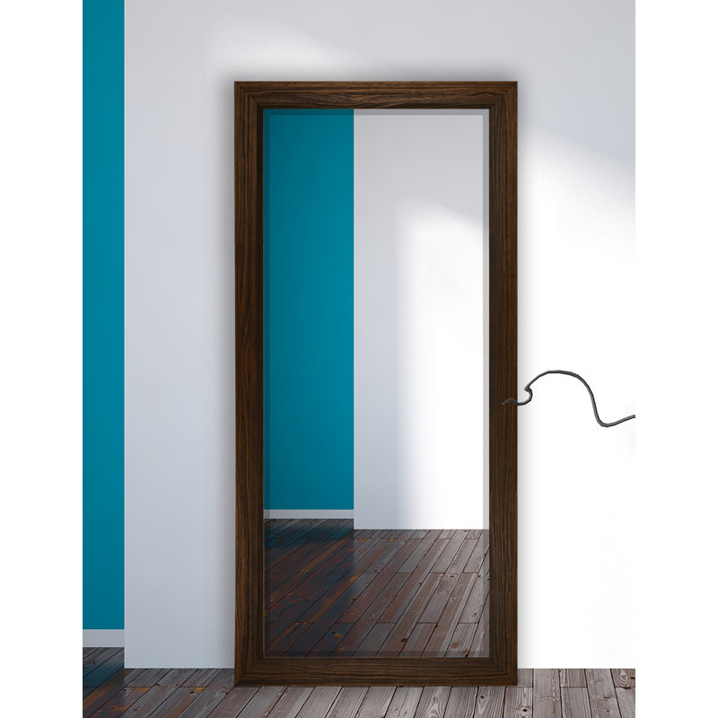 Daneille Solid Wood Flat Mirror, Mocha
