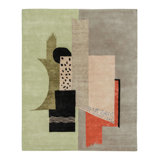 Rug & Kilim’S French Art Deco Style Rug With Polychromatic Geometric Patterns