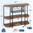 Wine Bar Cabinet with Power Outlet & LED Lights, 4-Tier Storage Bar Table with Glass Holder for Home-278262995