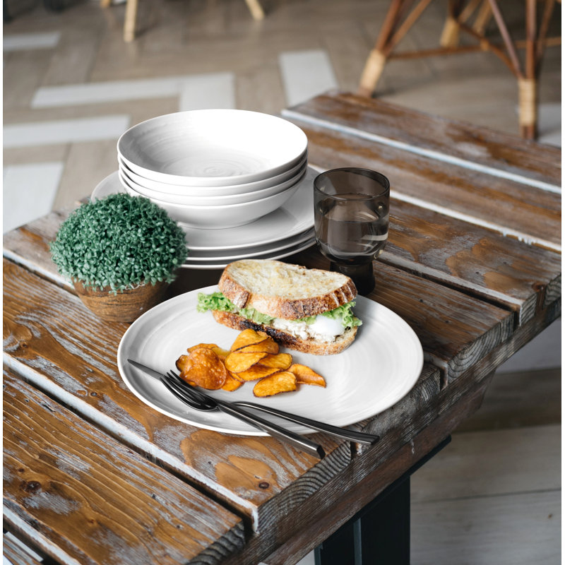 Round 27.5cm Dinner Plate, White