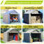 8x8 Ft Extra - Large Outdoor Shelter, Waterproof And , Geometric Reinforcement, Quick Installation, Air Circulation For Comfort Multi Functional Windproof Fasteners, Ground Anchors, Assembly
