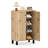 Shoe Storage Cabinet 4-Tier Shoe Organizer w/ Removable Shelves & 2 Doors
