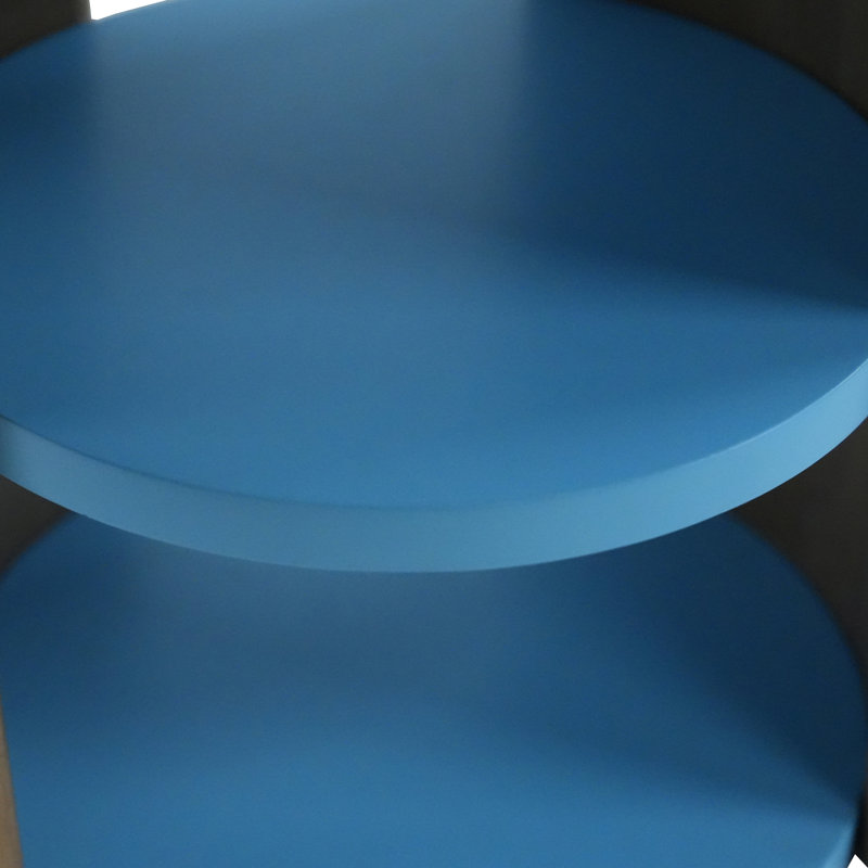 Bureau debout en bois massif, Bleu