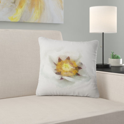 Bloomy Poppy Flower Watercolor - Floral Printed Pillow