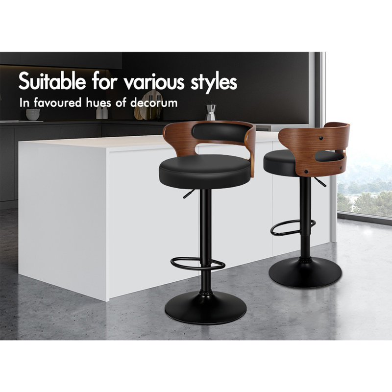 Reppert Swivel Upholstered Adjustable Height Counter Stool