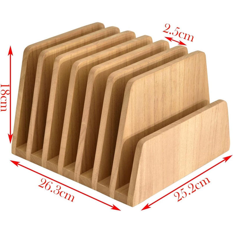 Wood Free Standing Magazine Rack, Natural