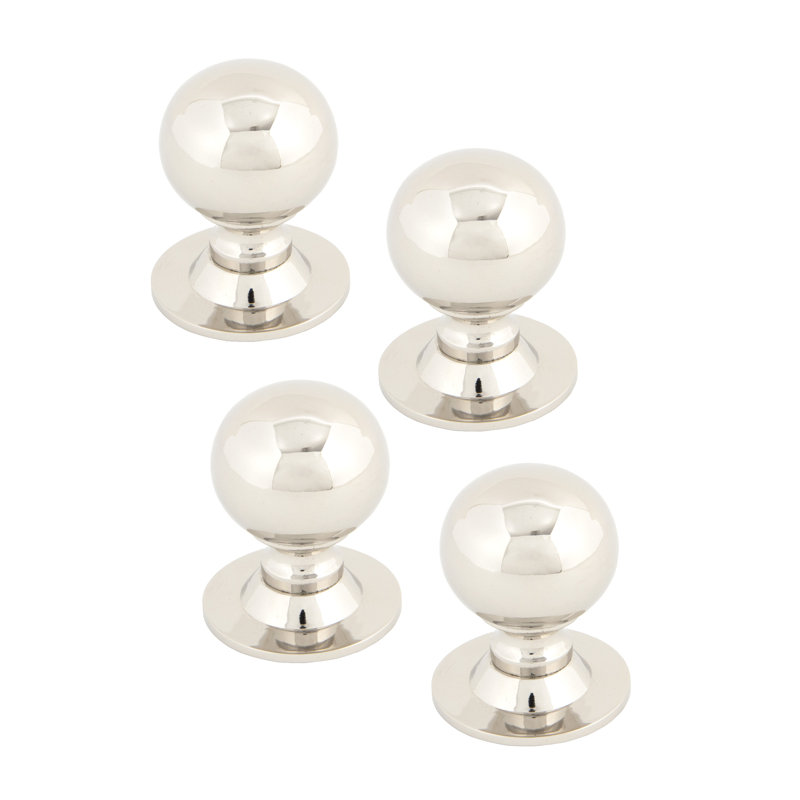 Polished Nickel Ball Cabinet Knob 31mm Set of 4