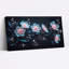 Art sur toile, branche de cerisier en fleurs sur fond sombre-1550109212