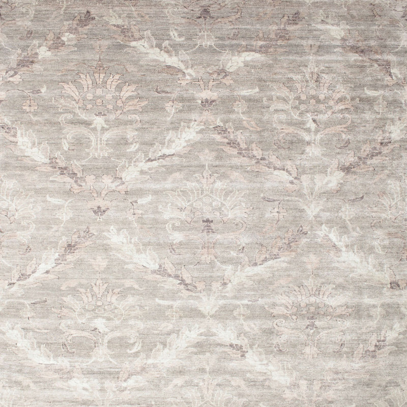 Rascon Damask Indoor Rug, Square 3'