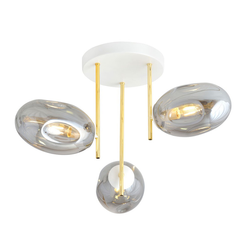 Maleya 3 - Light Unique/Statement Chandelier, Graphite