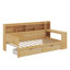 Lit de jour simple avec tablettes de rangement-1290476773