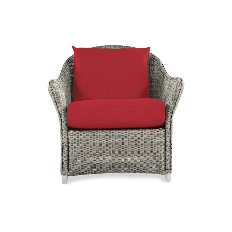 Weekend Retreat Outdoor Lounge Chair, Pewter, Canvas Natural Sunbrella® Canvas