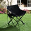 2 chaises de camping noires pliables et portatives avec sac de transport, coin salon confortable, poche latérale pour les collations, cadre robuste de 264 livres, plages et expérience de plein air pliable pour la randonnée, bon-1883797229