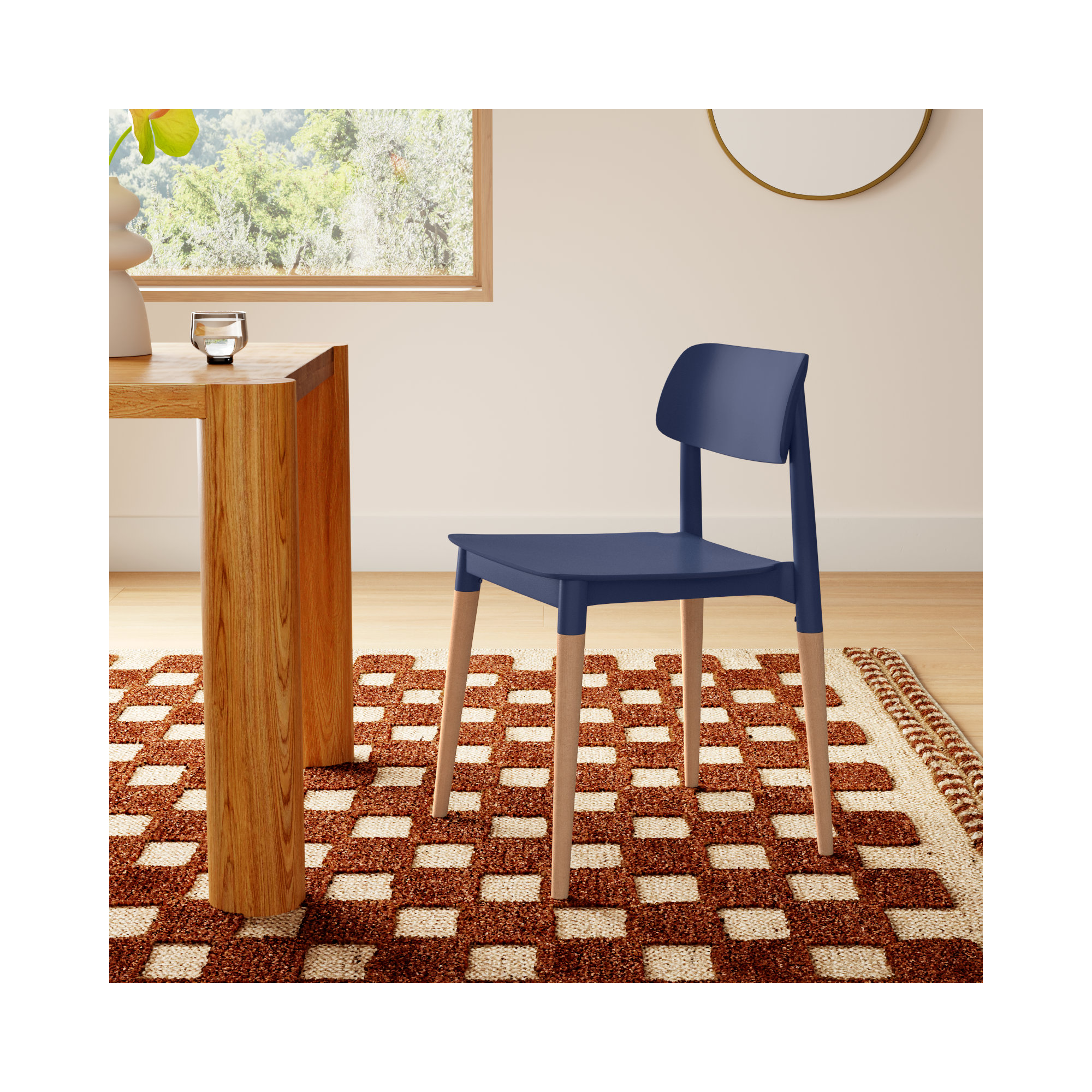 Jago Side Chair, Navy, 1