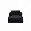 Fauteuil d'appoint en velours côtelé avec tabouret de rangement-177698791